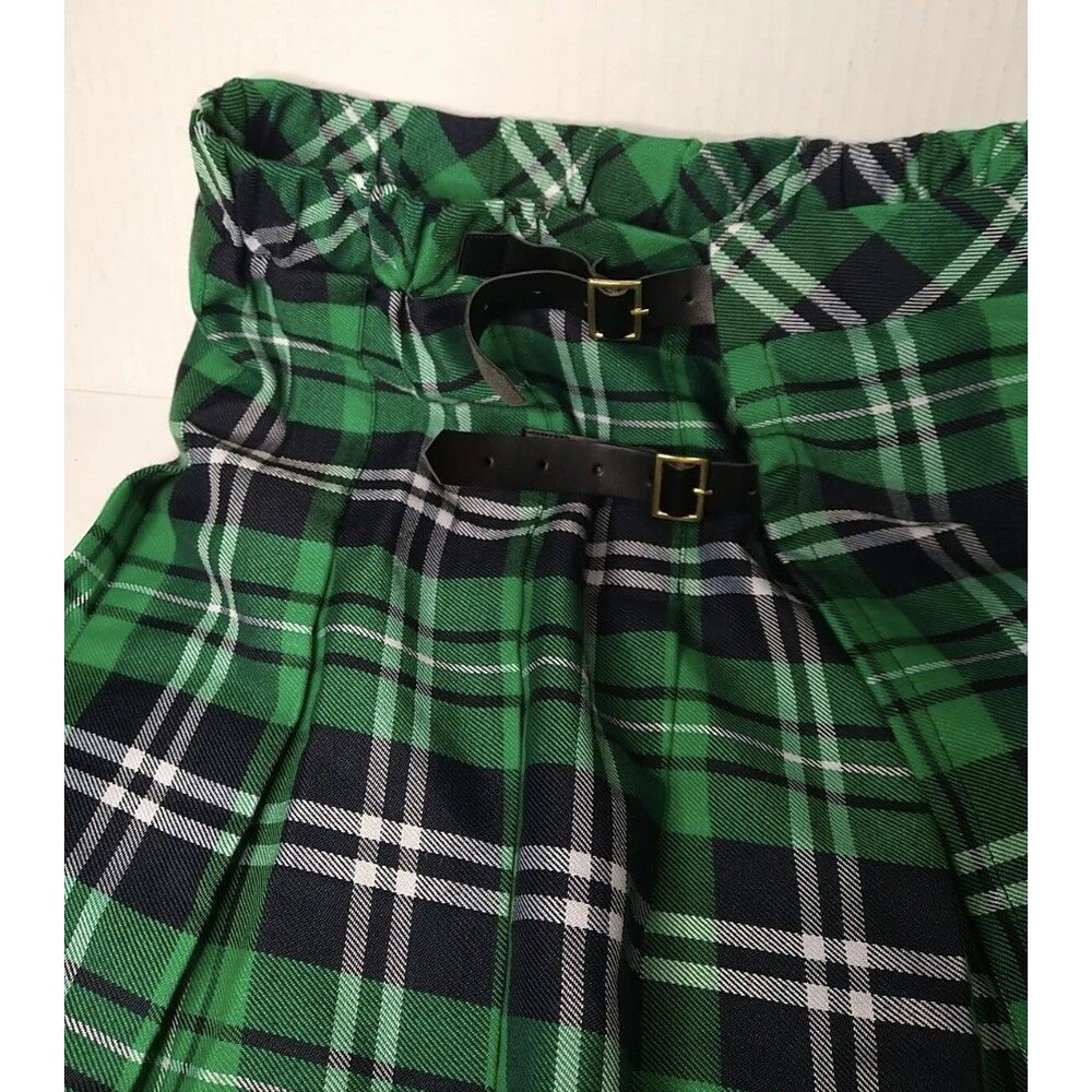 Spencer's St. Patrick's Day Men's Green Plaid Kilt Small Medium Running Marathon